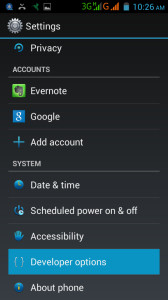 android settings